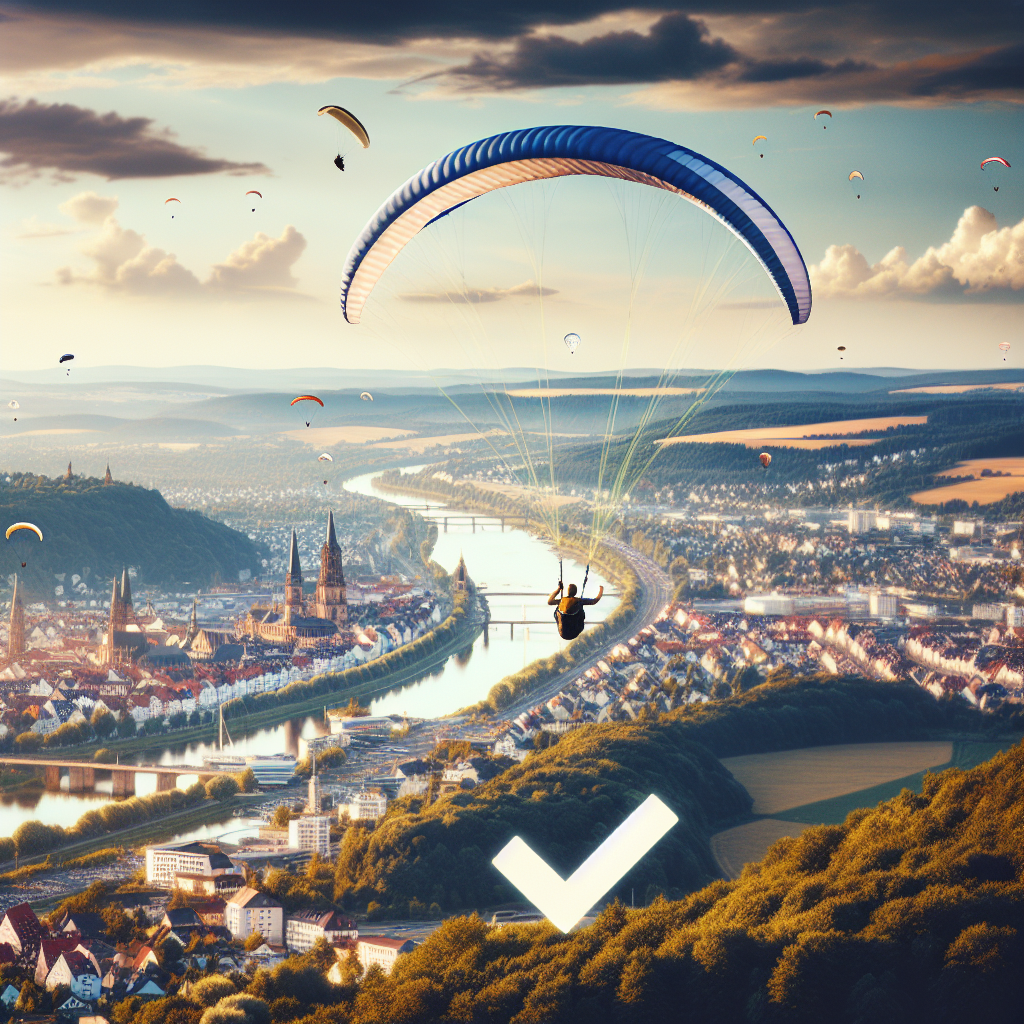 Gleitschirm Fliegen Wiesbaden Hessen ✓