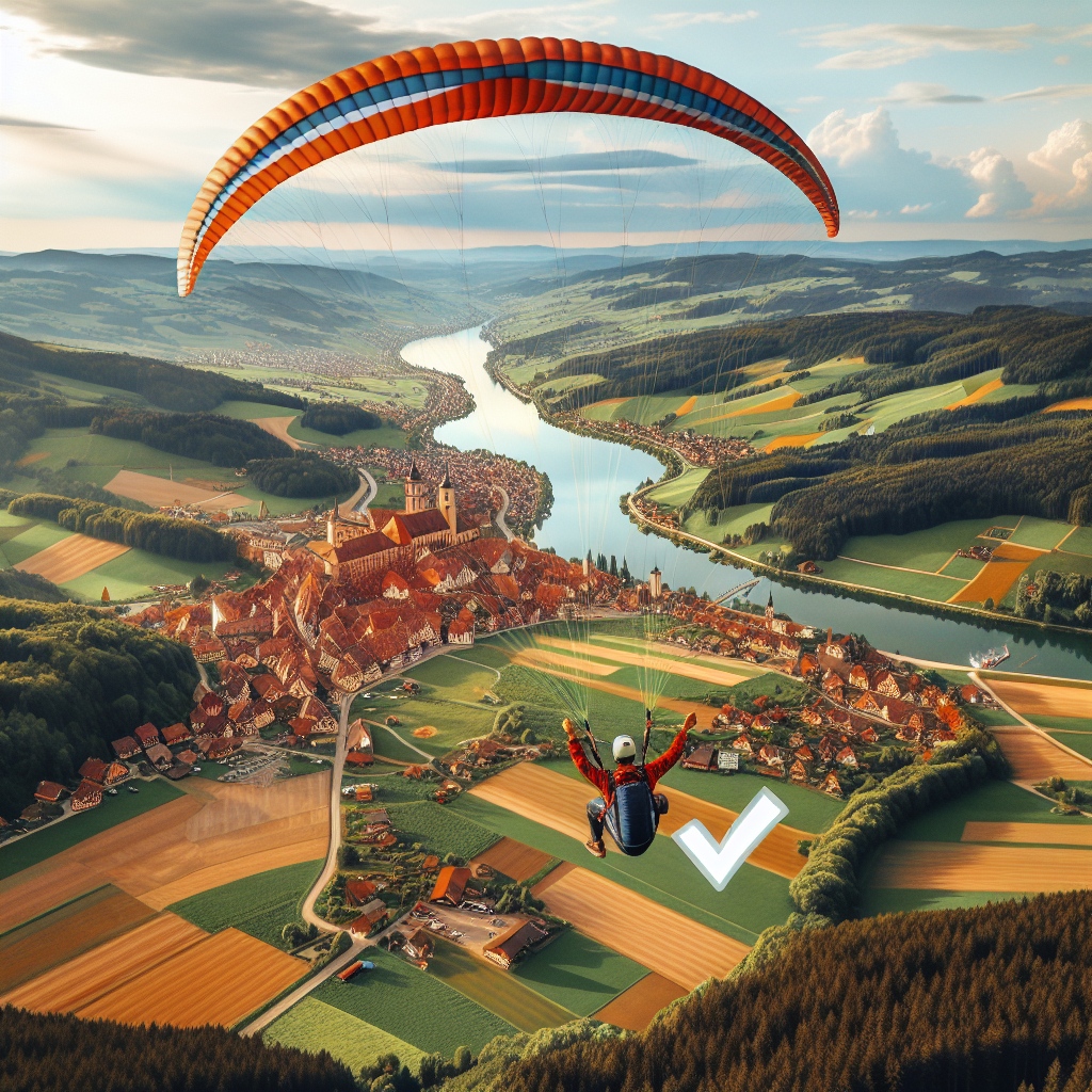 Gleitschirm Tandemflug Waldkirch Baden-Württemberg ✓