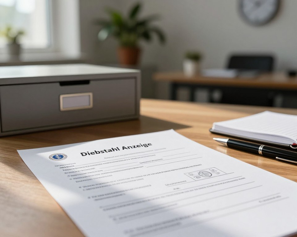 Diebstahl Anzeige